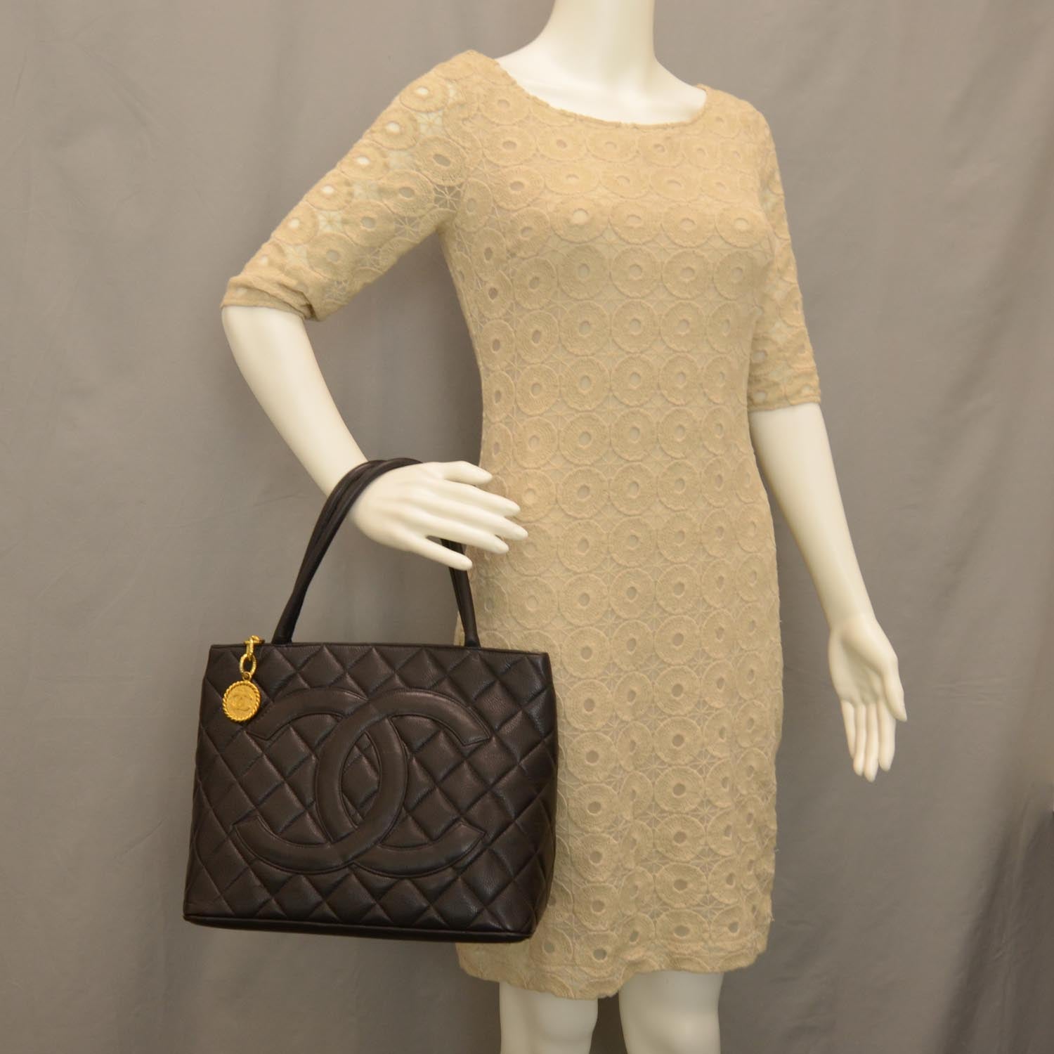 Chanel Caviar Medallion Tote Black 2 of 7