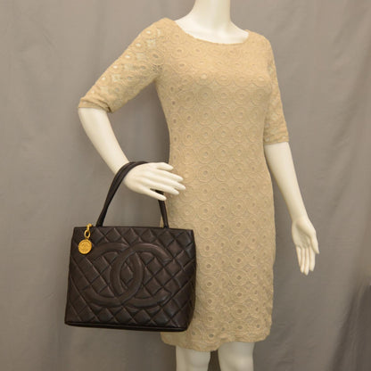 Chanel Caviar Medallion Tote Black 2 of 7