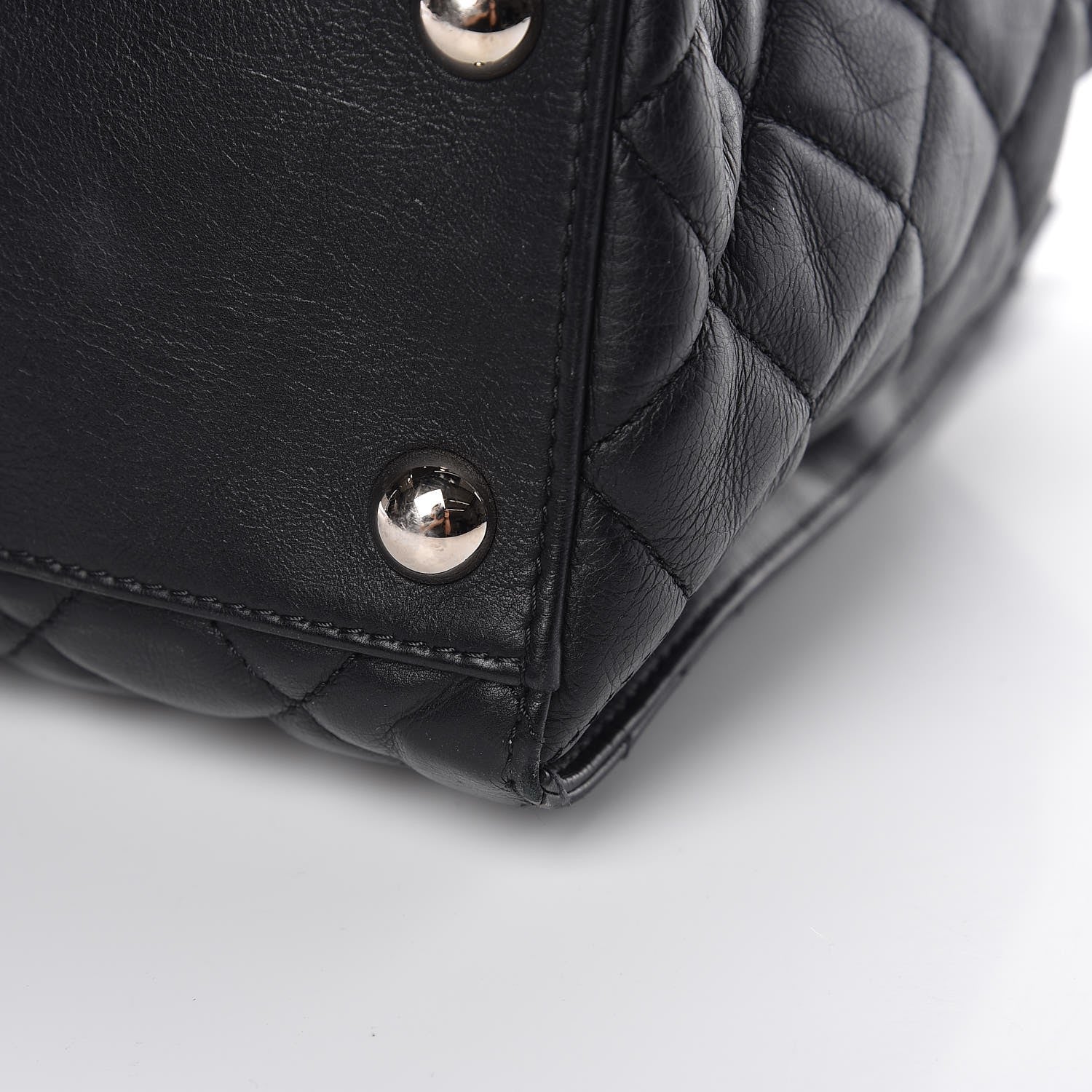 Chanel Calfskin Quilted Small Chic and Soft Shopping Tote Black 12 of 12