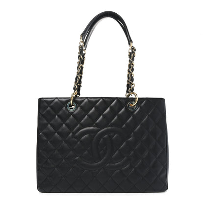 Chanel Caviar Quilted Grand Shopping Tote GST Black 1 of 11