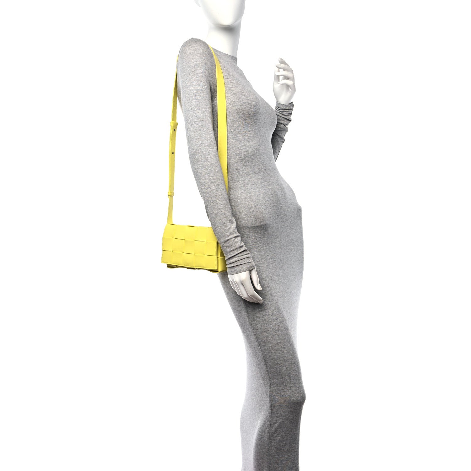 Bottega Veneta Lambskin Maxi Intreccio Small Cassette Crossbody Bag Sherbert 2 of 9