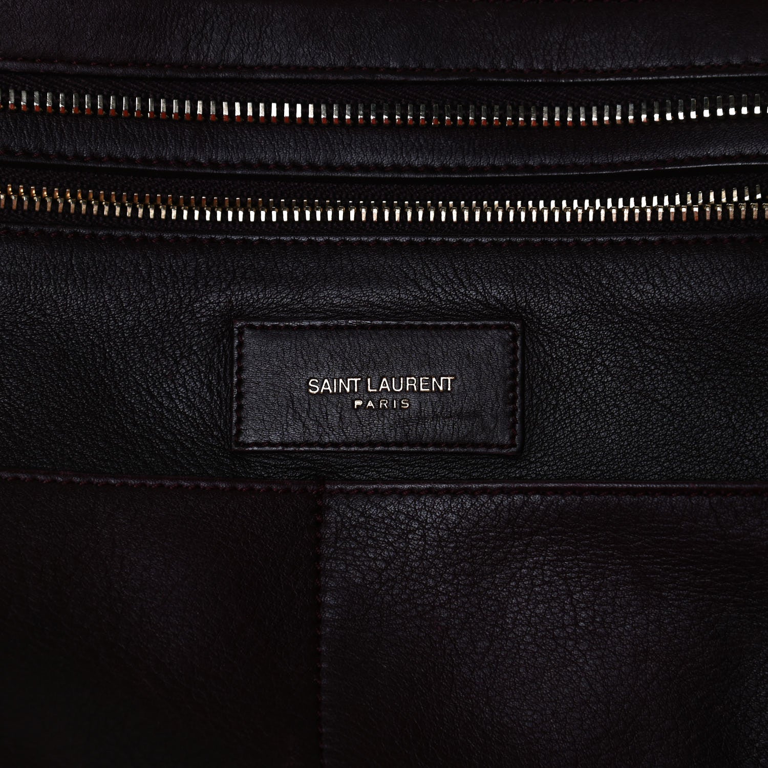 Saint Laurent Calfskin Medium Classic Y Cabas Bordeaux 6 of 18