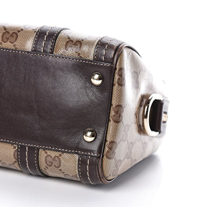 Gucci Crystal Monogram Duchessa Boston Bag Brown 10 of 11