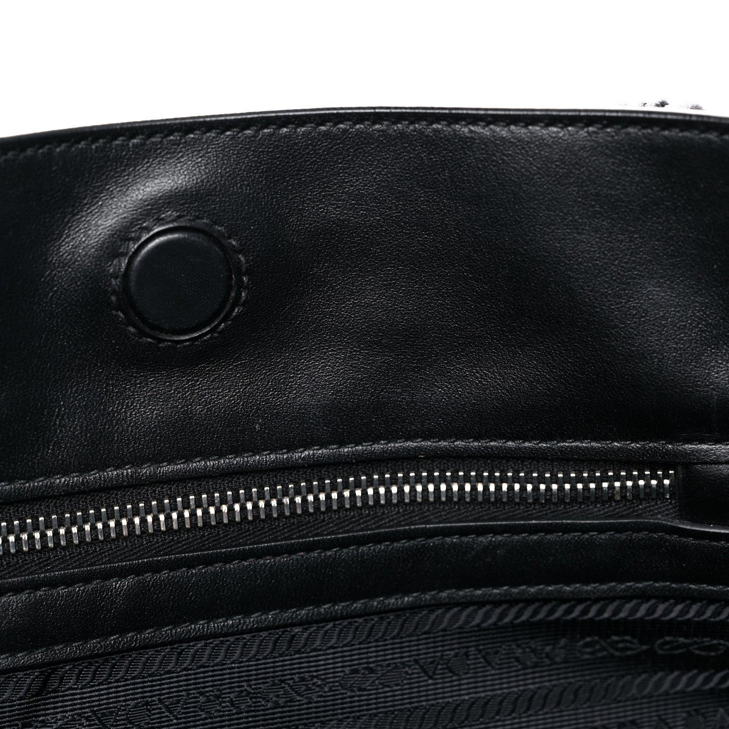 Prada Soft Calfskin Tote Ebano Black 12 of 14