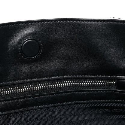 Prada Soft Calfskin Tote Ebano Black 12 of 14