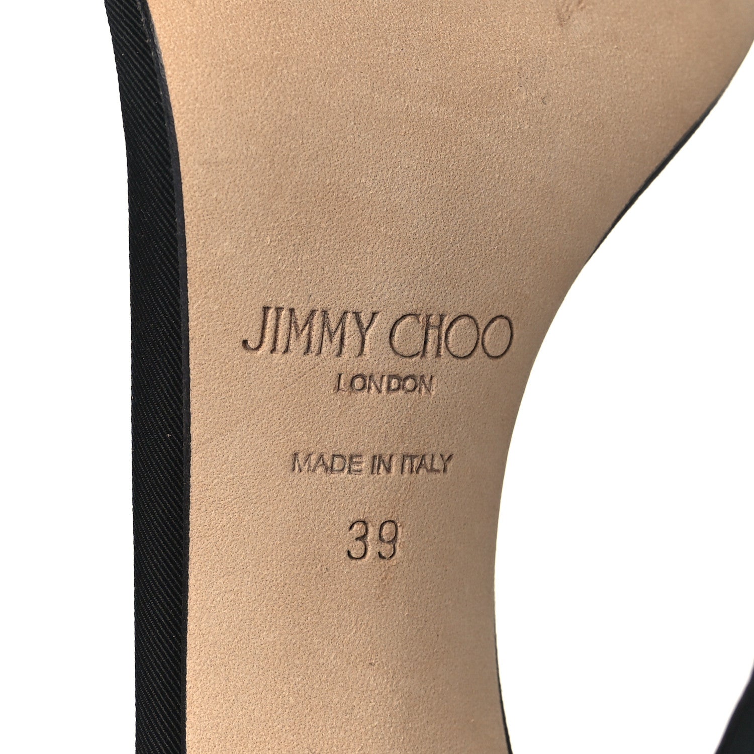 Jimmy Choo Grosgrain Aveline Bow 100 Sandals 39 Black 7 of 9