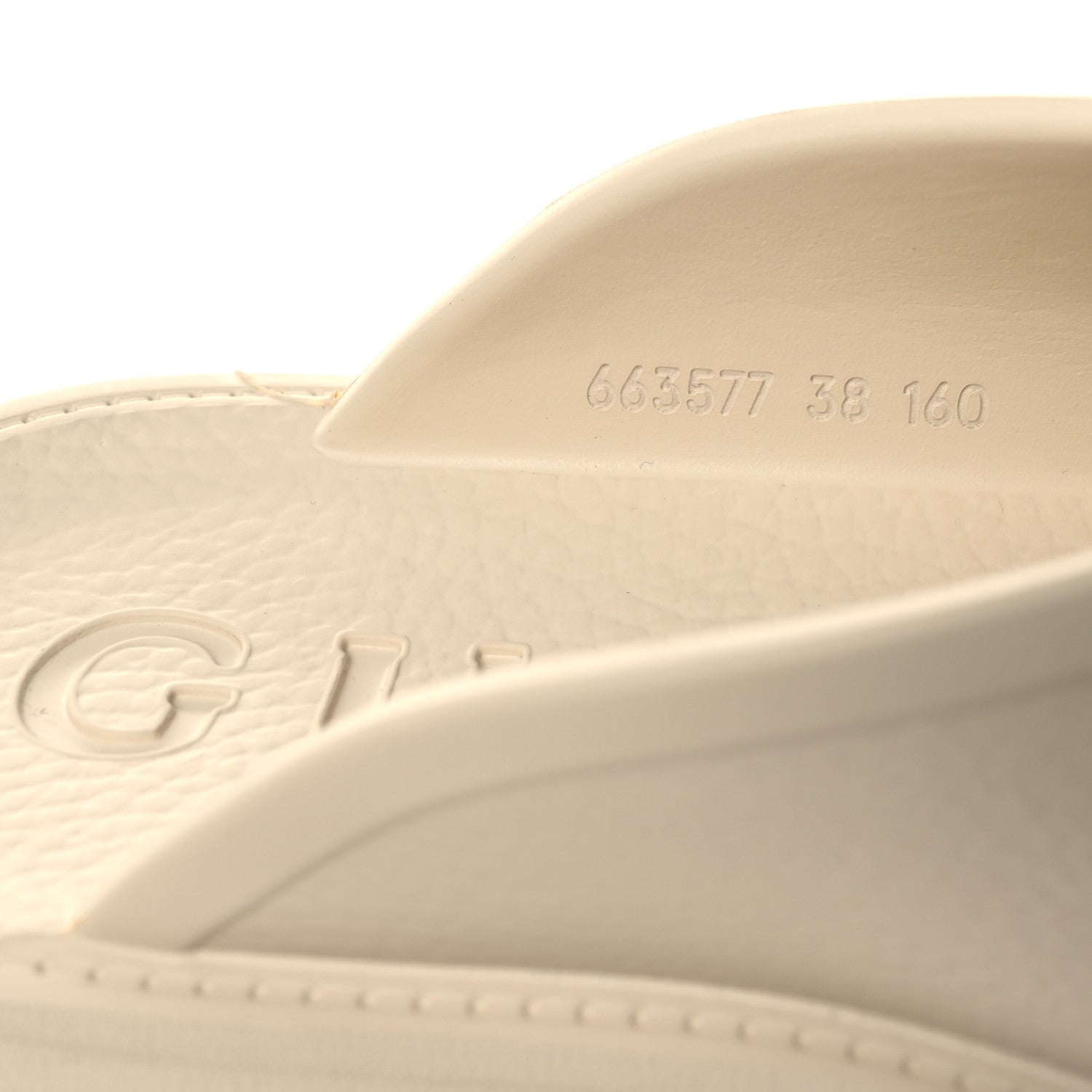 Gucci Rubber Monogram GG Go Through Platform Slide Clogs 38 Mystic White 10 of 12