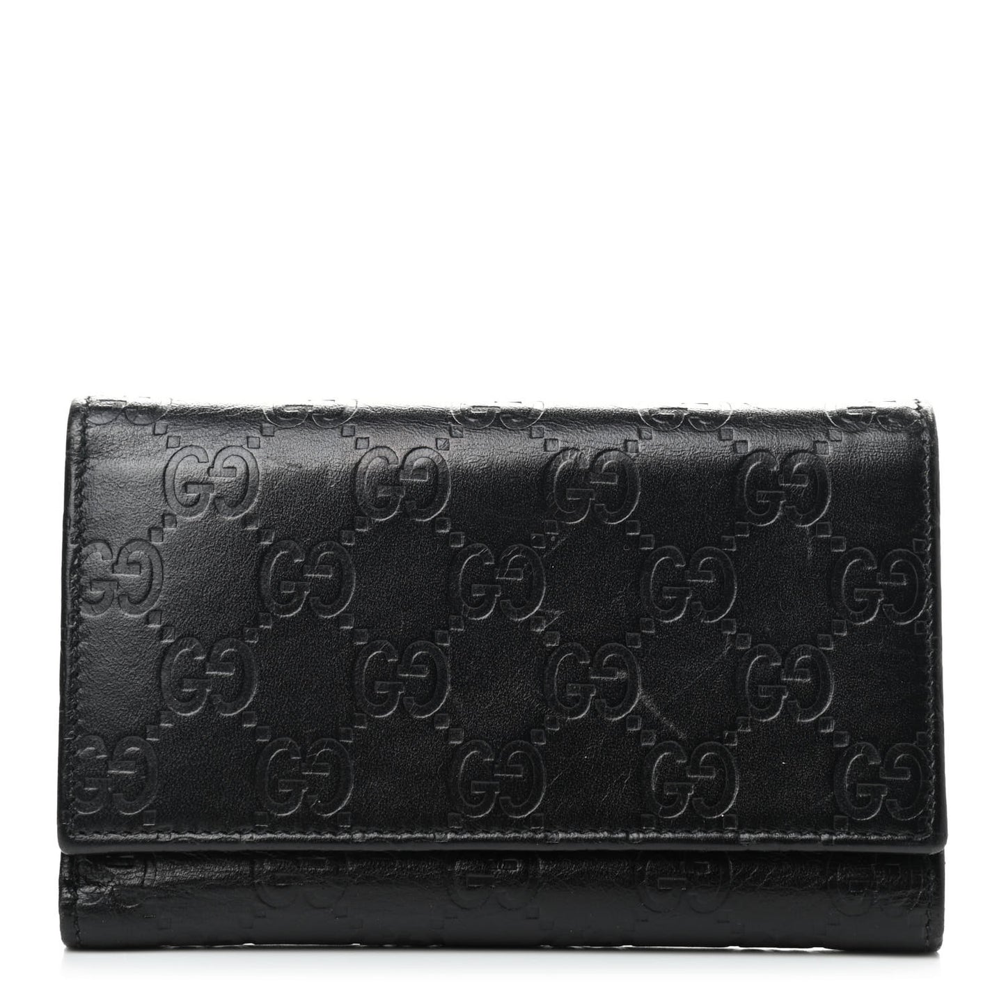 Guccissima Continental Flap Wallet Black