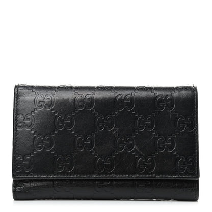 Gucci Guccissima Continental Flap Wallet Black 1 of 13
