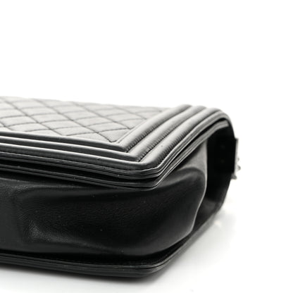 Chanel Calfskin Quilted New Medium Boy Flap So Black 10 of 11
