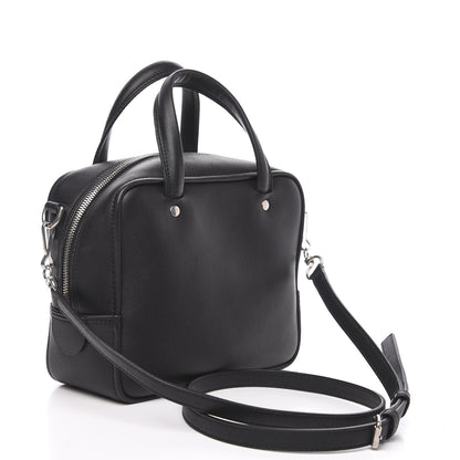 Balenciaga Shiny Day Calfskin XS Triangle Square Bag Black 2 of 9