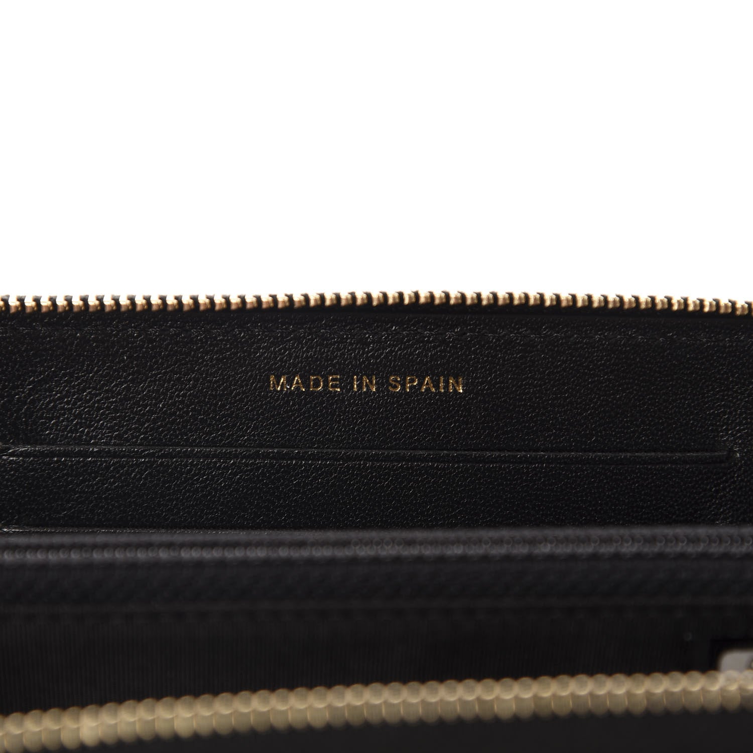 Chanel Sheepskin Quilted Mademoiselle Vintage Zip Around Wallet Black 7 of 8