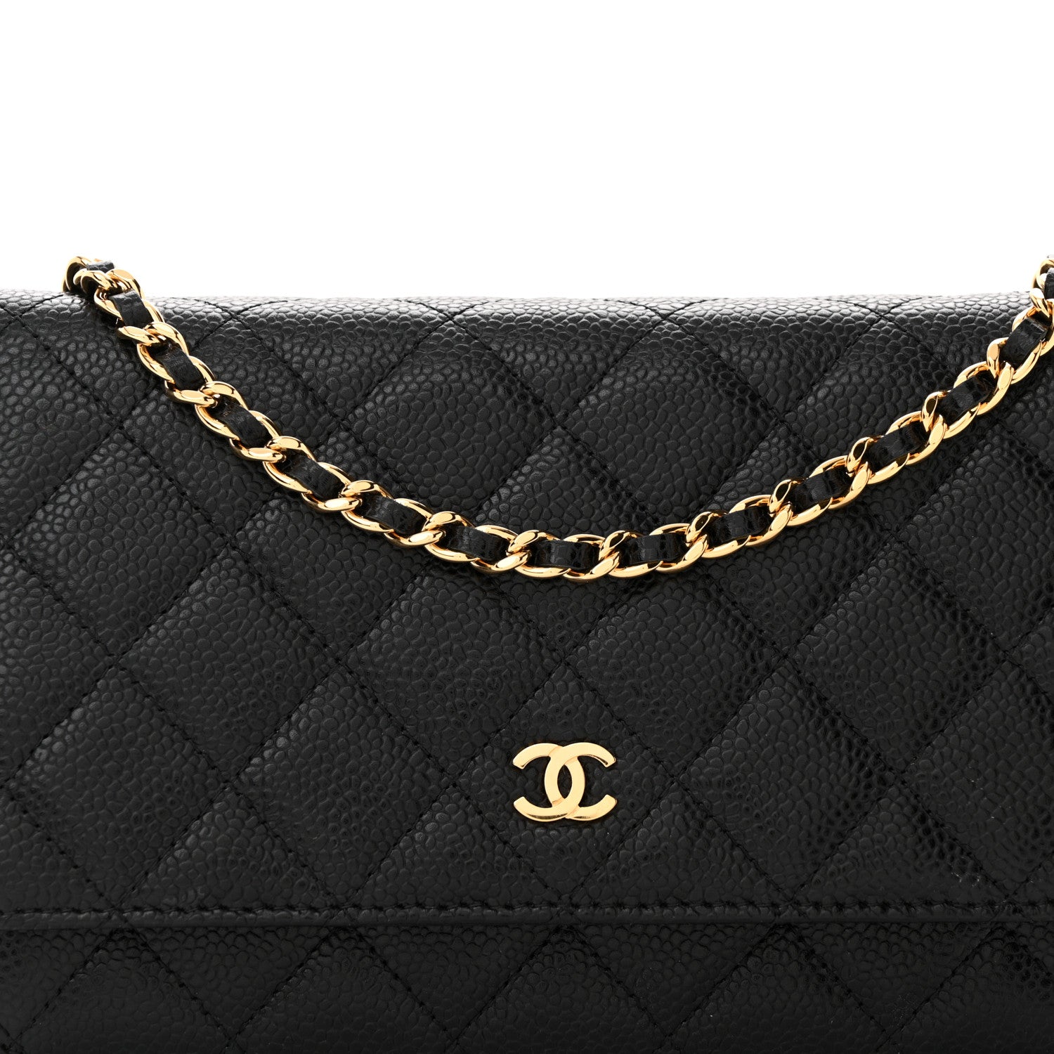 Chanel Caviar Quilted Wallet on Chain WOC Black 9 of 12