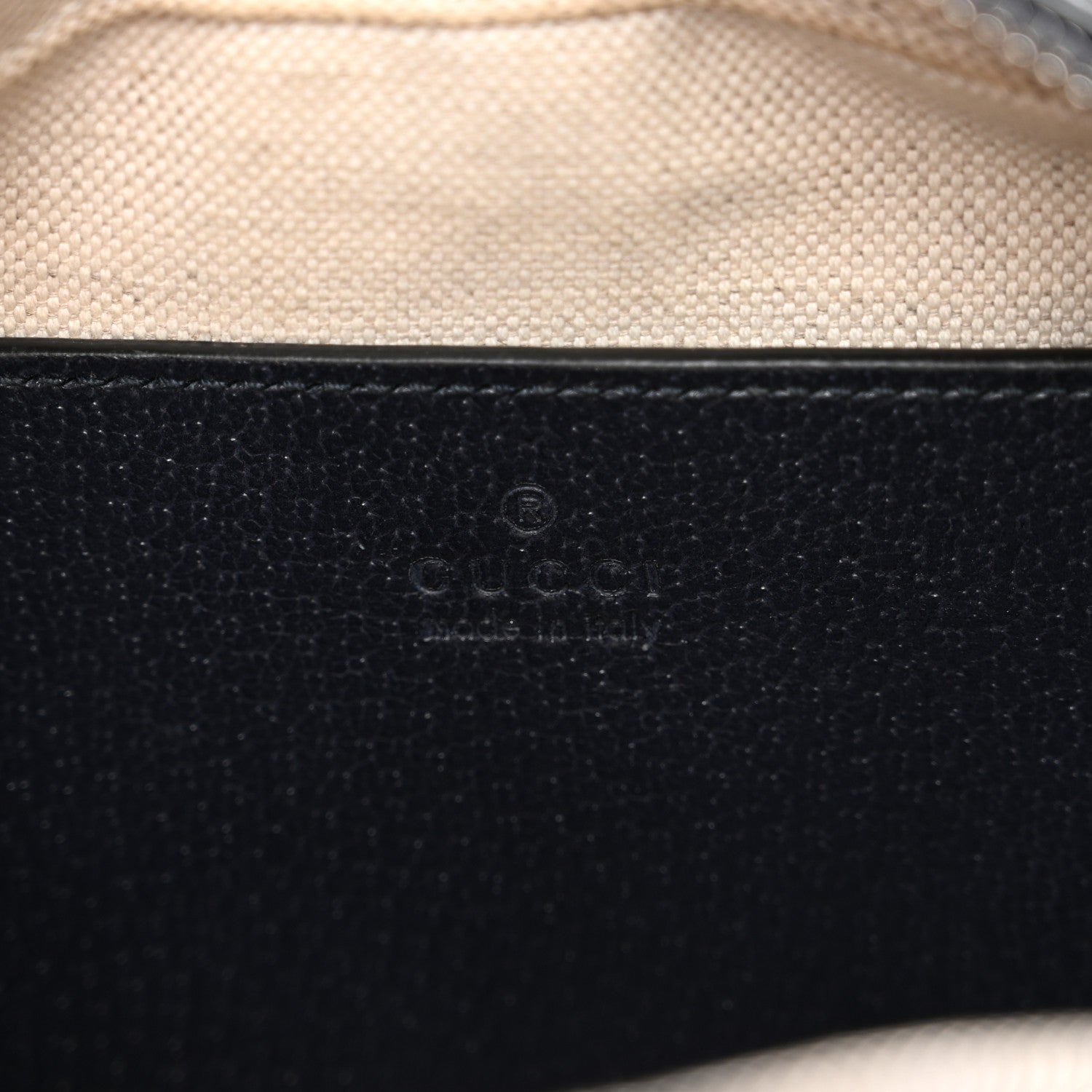 Gucci GG Supreme Monogram Textured Dollar Calfskin Web Small Ophidia Camera Bag Beige Blue 6 of 13