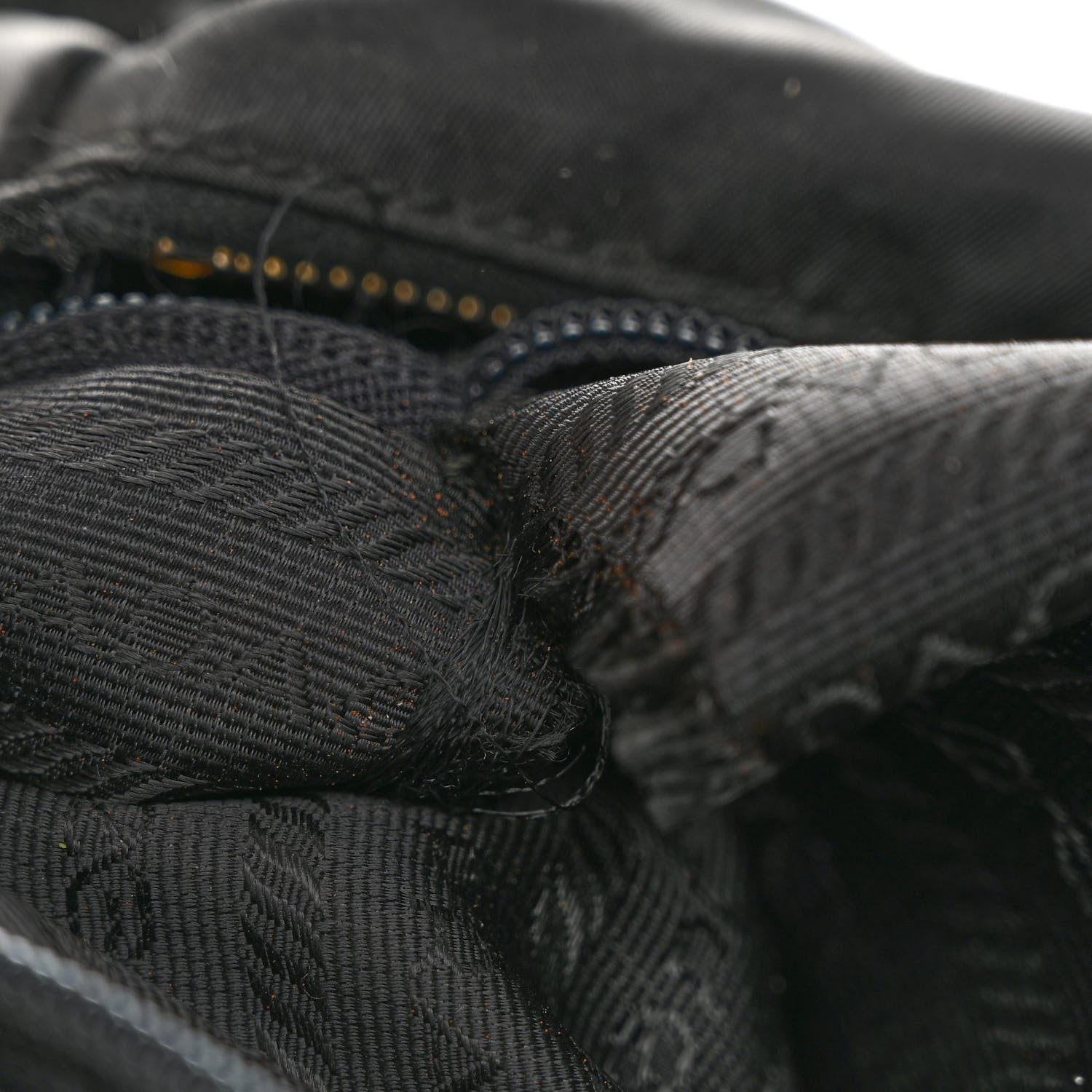 Prada Tessuto Nylon Chain Shoulder Bag Black 14 of 14