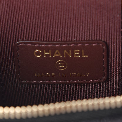 Chanel Caviar Quilted Small Vertical Coco Beauty Vanity Case With Chain Black 6 of 10