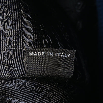 Prada Vitello Daino Shopping Satchel Blue 7 of 10