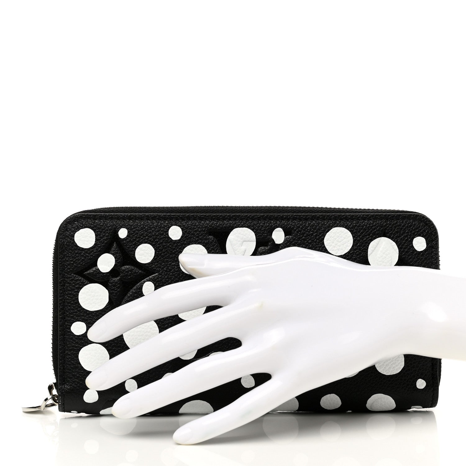 Louis Vuitton LV X YK Empreinte Zippy Wallet Black White 2 of 8