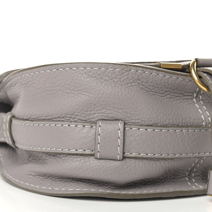Chloe Calfskin Mini Marcie Round Crossbody Bag Cashmere Grey 9 of 10