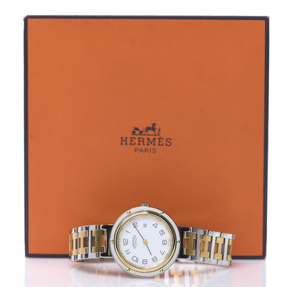 Hermes Stainless Steel 30mm Clipper Quartz Watch Gold 5 of 5