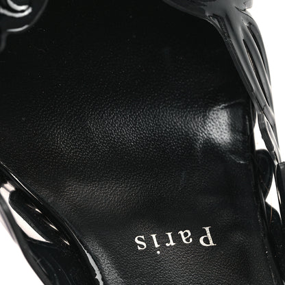 Christian Louboutin Nappa PVC Apostropha Petunia 80 Mules 39.5 Black 9 of 9