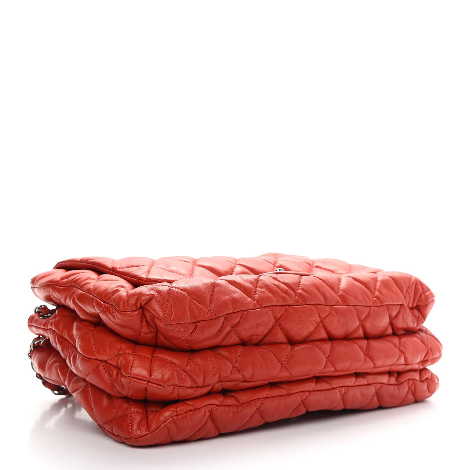 Chanel Lambskin Quilted Chanel 3 Maxi Flap Bag Red 3 of 8