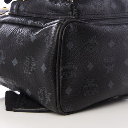 MCM Visetos Studded Small Stark M Backpack Black 5 of 9