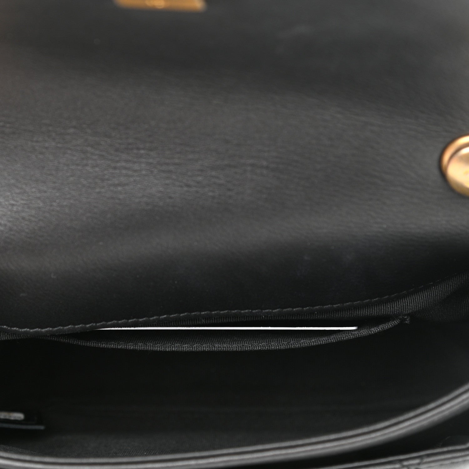 Chanel Calfskin Quilted Top Handle Flap Black 5 of 12