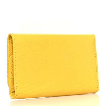Chanel Grained Calfskin CC Button 6 Key Holder Yellow 3 of 8
