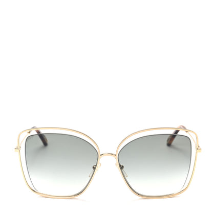 Chloe Poppy Cutout Square Sunglasses CE133S Gold Brown 2 of 6