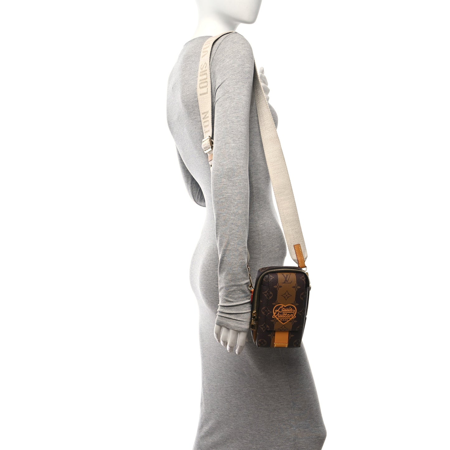 X NIGO Reverse Monogram Flat Double Phone Pouch