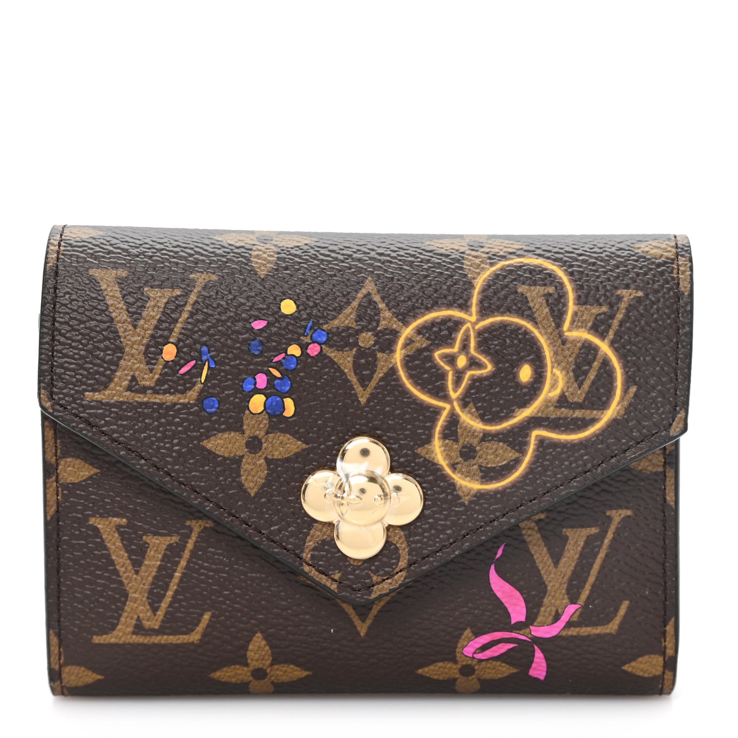 Monogram 2025 Christmas Animation Victorine Wallet Frozen Orchid