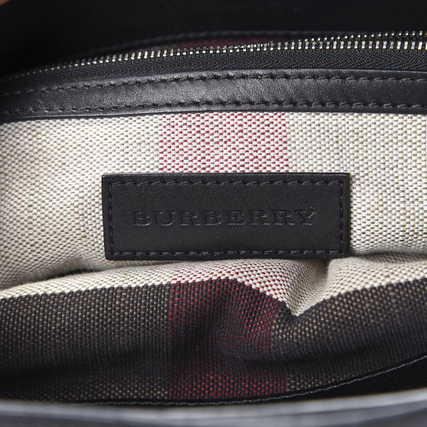 Canvas Mega Check Medium Susanna Hobo Black