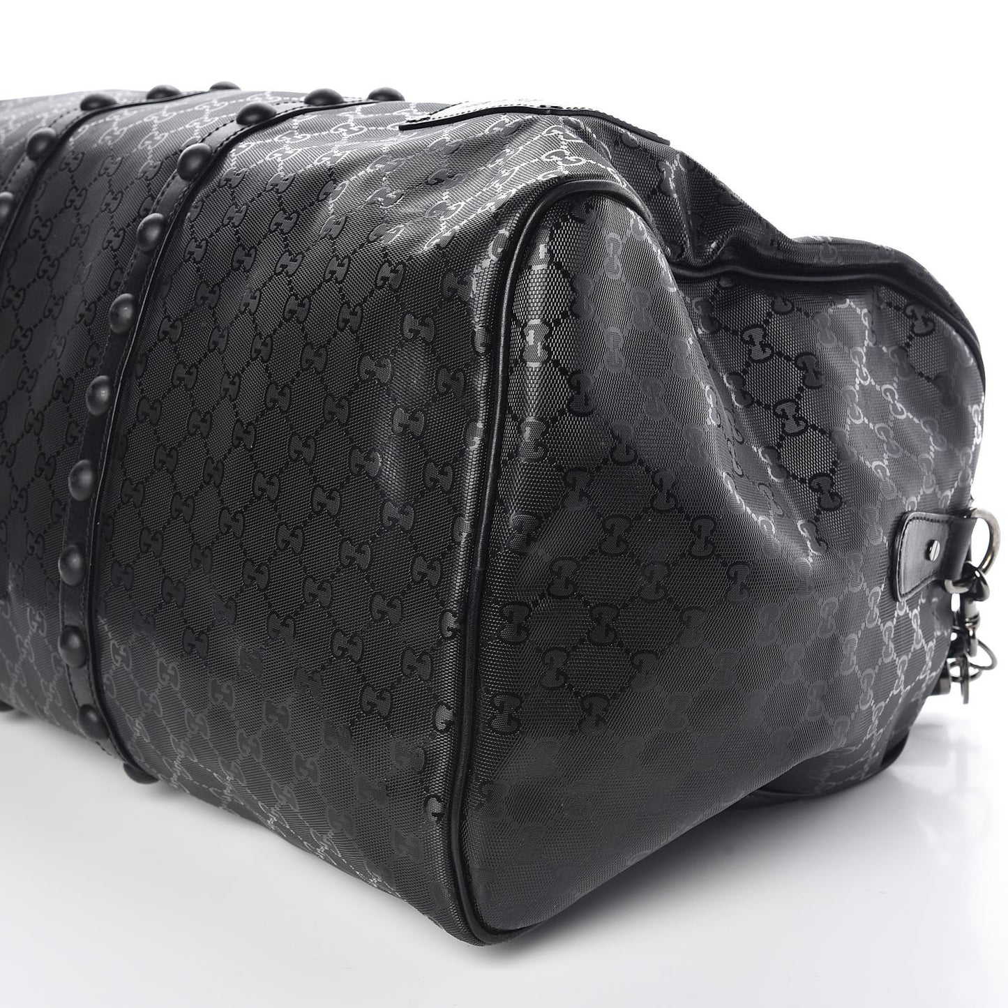 Imprime Monogram Studded Large Carry On Duffle Black