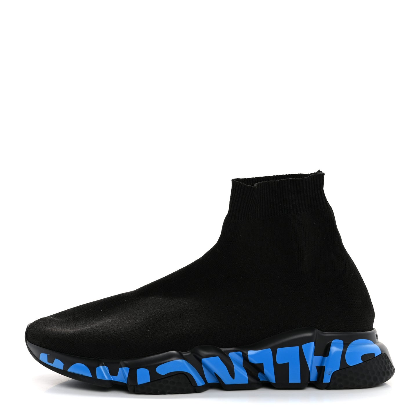 Neoprene Knit Mens Speed Graffiti Sneakers 42 Black Blue