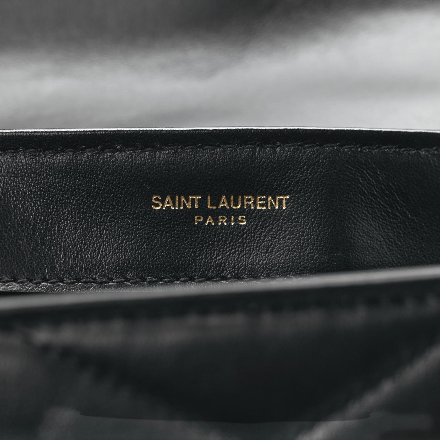 Saint Laurent Calfskin Y Quilted Monogram Toy Loulou Crossbody Bag Black 9 of 10