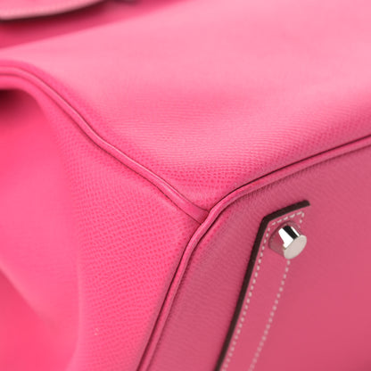 Hermes Epsom Candy Birkin 35 Rose Tyrien Rubis 8 of 13