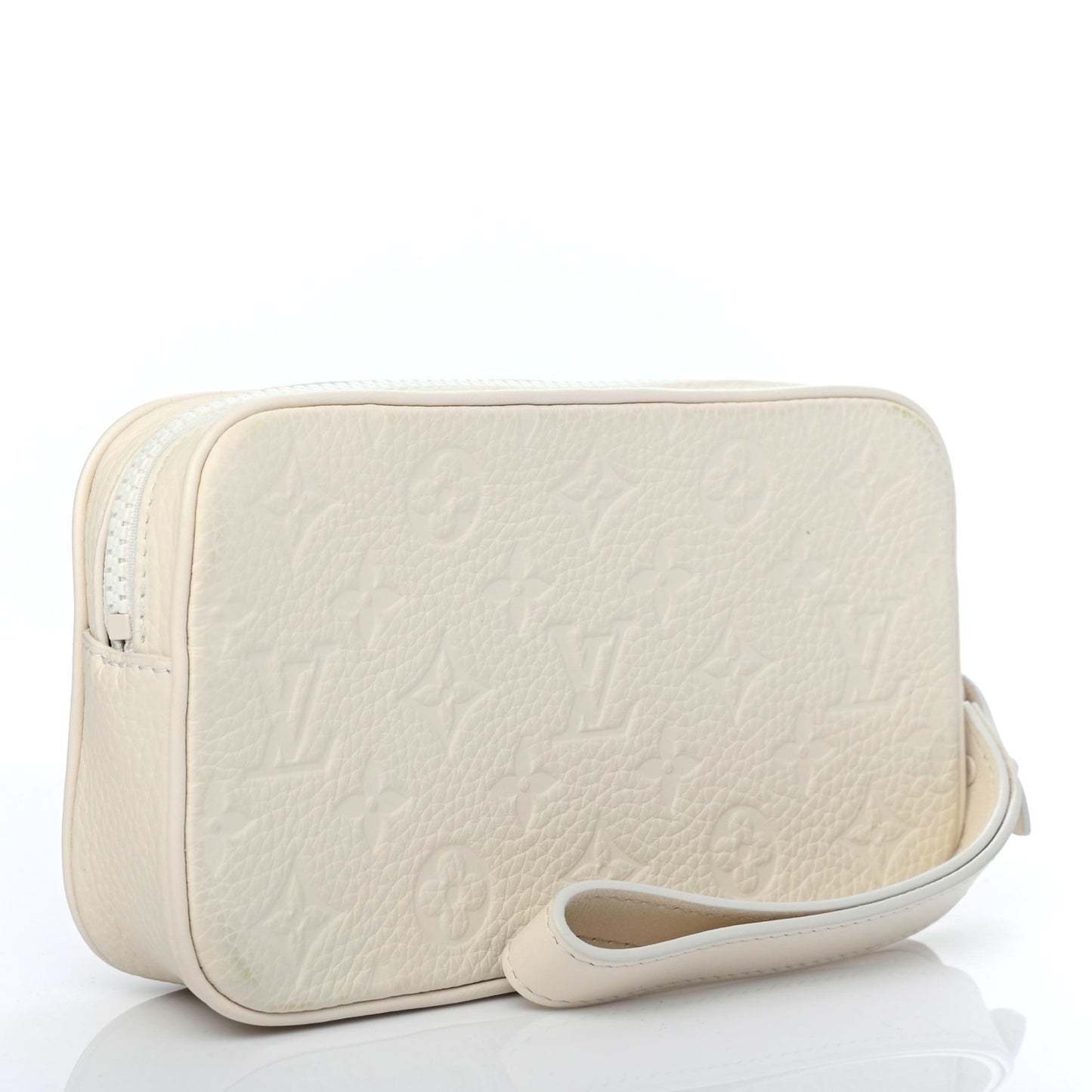 Taurillon Monogram Pochette Volga White