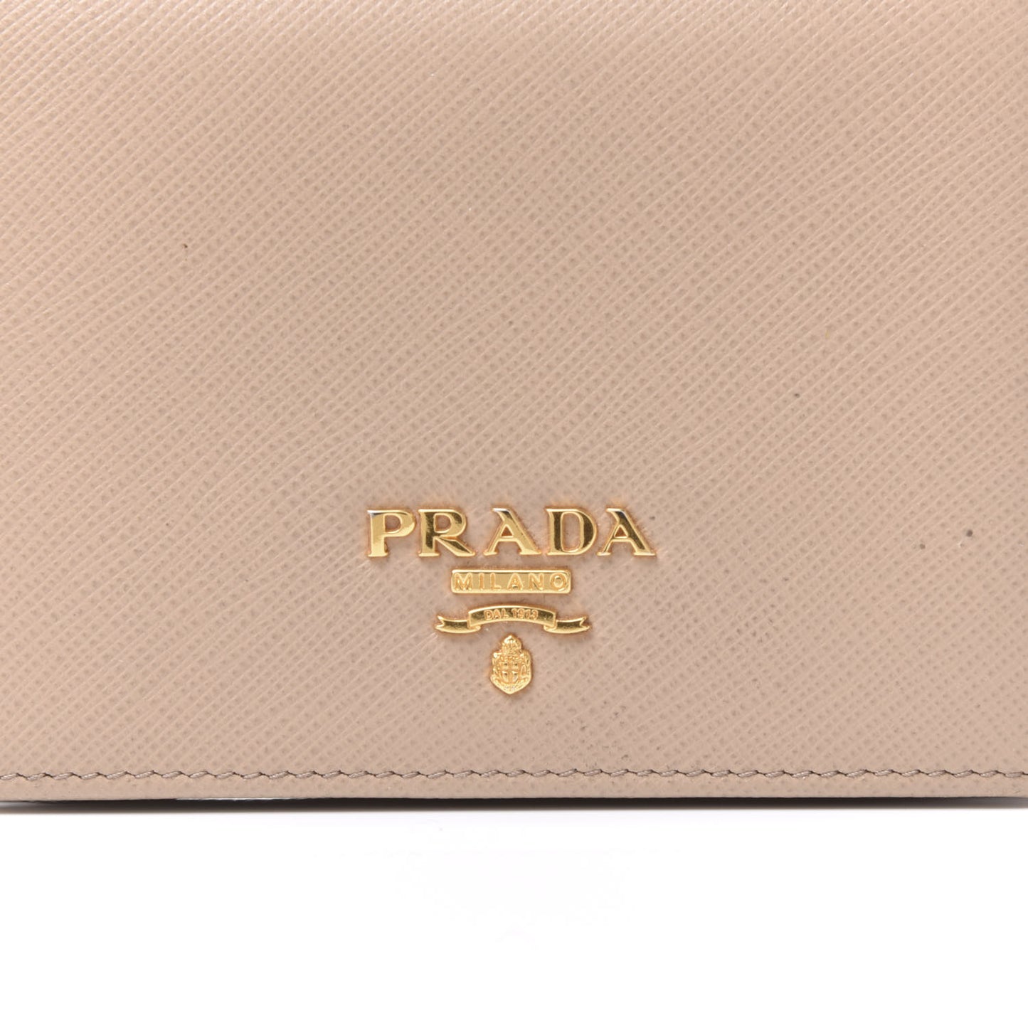 Saffiano Metal Bi-Fold Wallet Cammeo