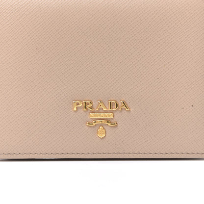 Prada Saffiano Metal Bi-Fold Wallet Cammeo 8 of 9