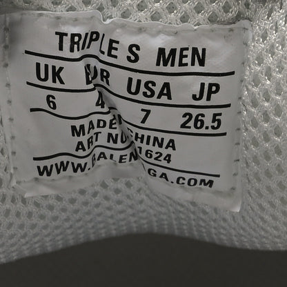 Balenciaga Fabric Mesh Clear Sole Womens Triple S Sneakers 40 White 6 of 7