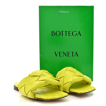 Bottega Veneta Nappa Maxi Intrecciato Lido Flat Sandals 36 Kiwi 9 of 9