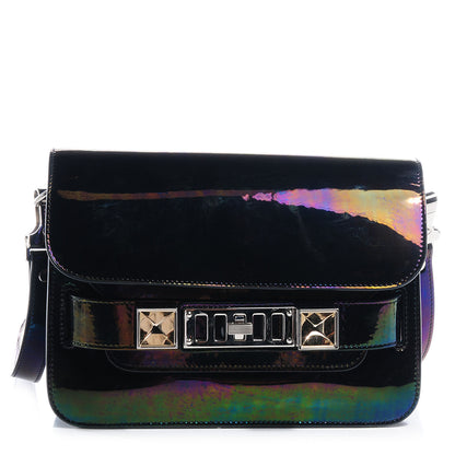 Proenza Schouler PS11 Mini Classic Shoulder Bag Holographic Oil Slick 1 of 12