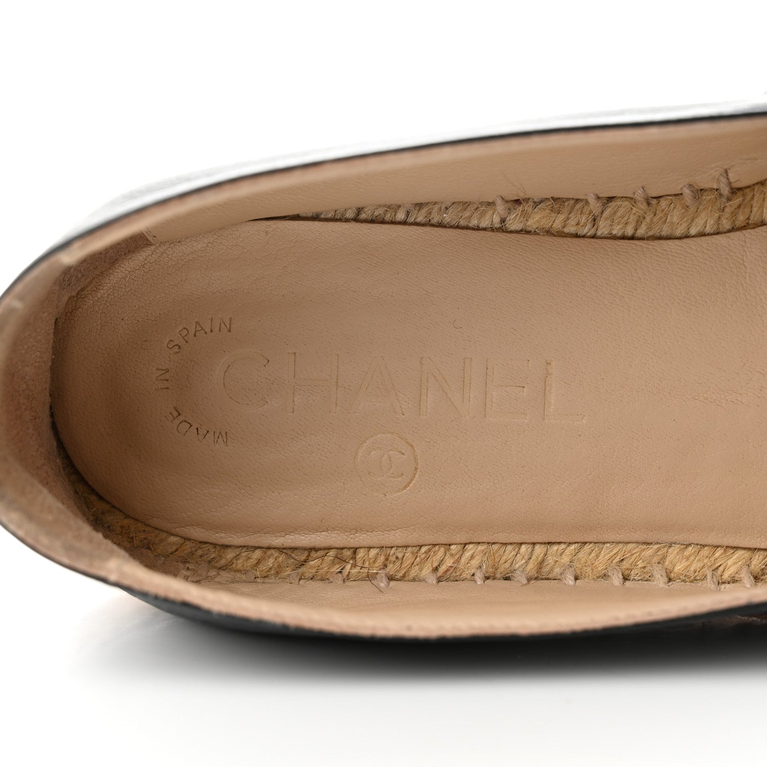 Chanel Lambskin CC Espadrilles 38 Black 7 of 8