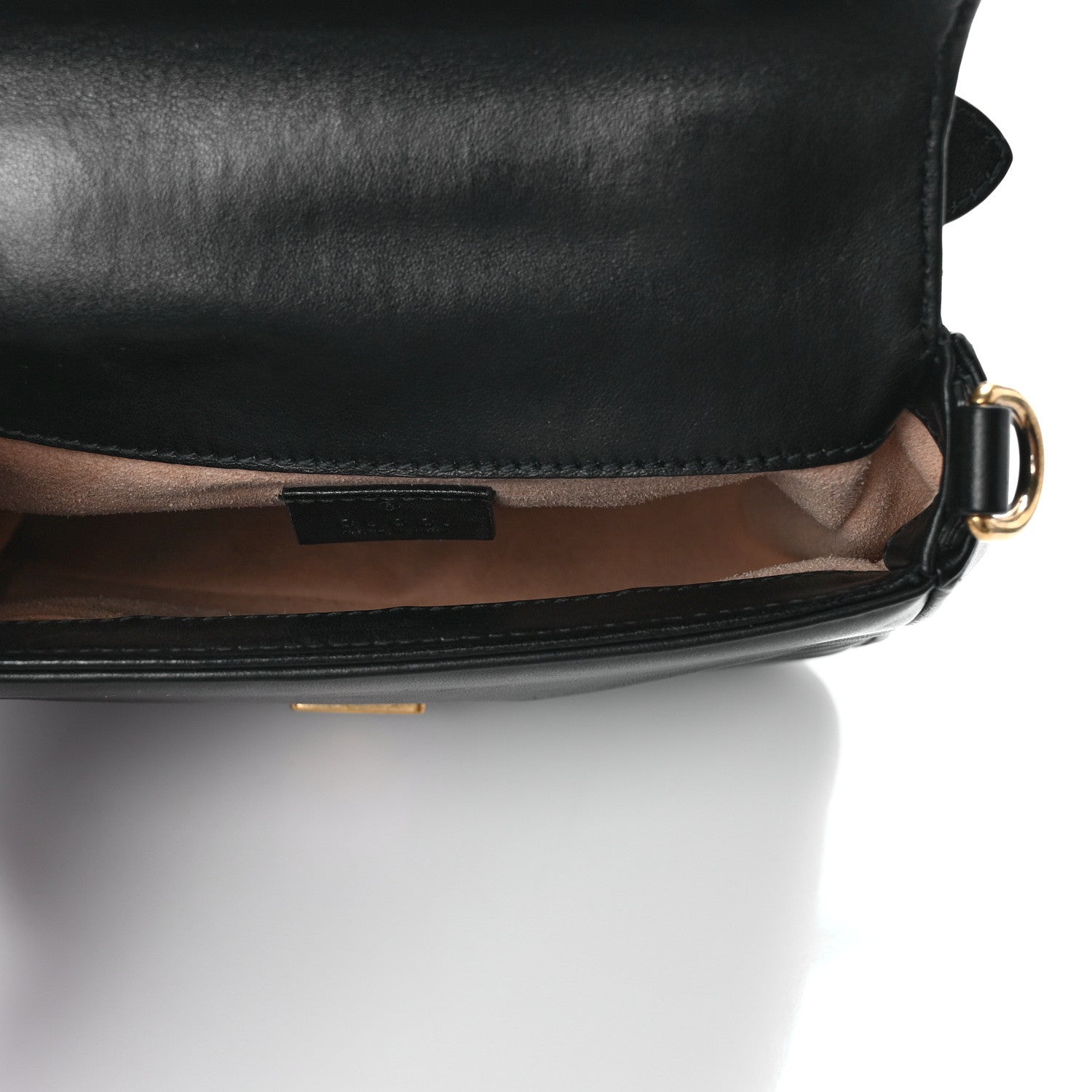 Gucci Calfskin Matelasse Mini GG Marmont Top Handle Shoulder Bag Black 5 of 11