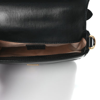 Gucci Calfskin Matelasse Mini GG Marmont Top Handle Shoulder Bag Black 5 of 11
