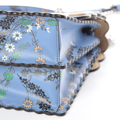 Fendi Vitello Liberty Japanese Blossom Scalloped Studded Grommet Kan I Shoulder Bag Nebula Multicolor 7 of 10
