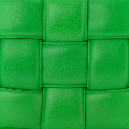 Bottega Veneta Lambskin Maxi Intreccio Padded Chain Cassette Crossbody Bag Grass 8 of 13