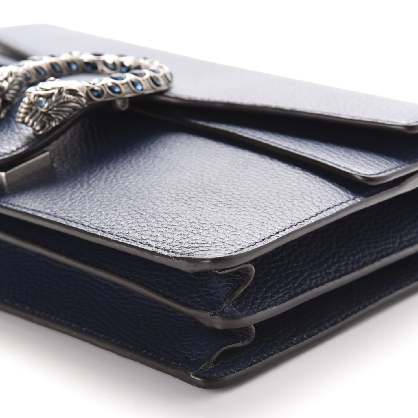 Dollar Calfskin Crystal Small Dionysus Shoulder Bag Blue Agata Montana Sapphire