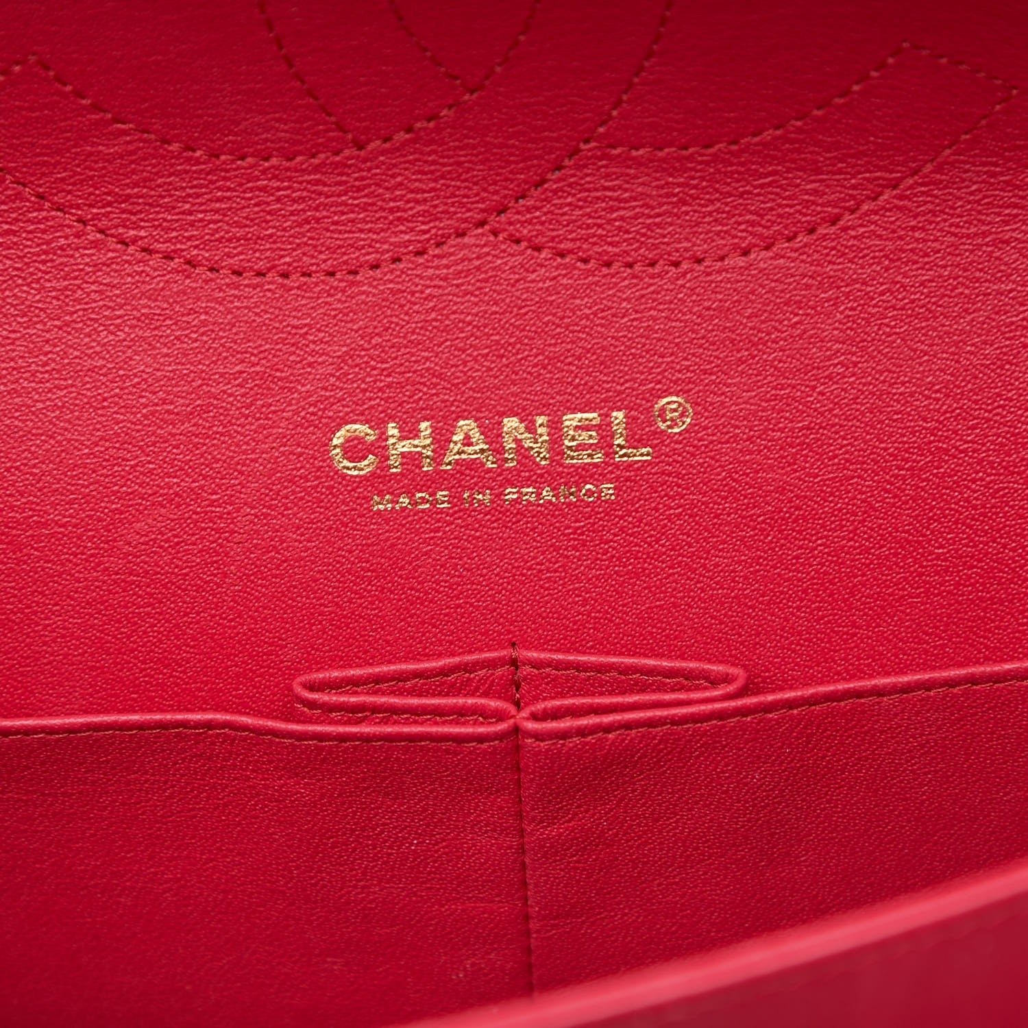 Chanel Lambskin Quilted Jumbo Double Flap Dark Pink 7 of 11